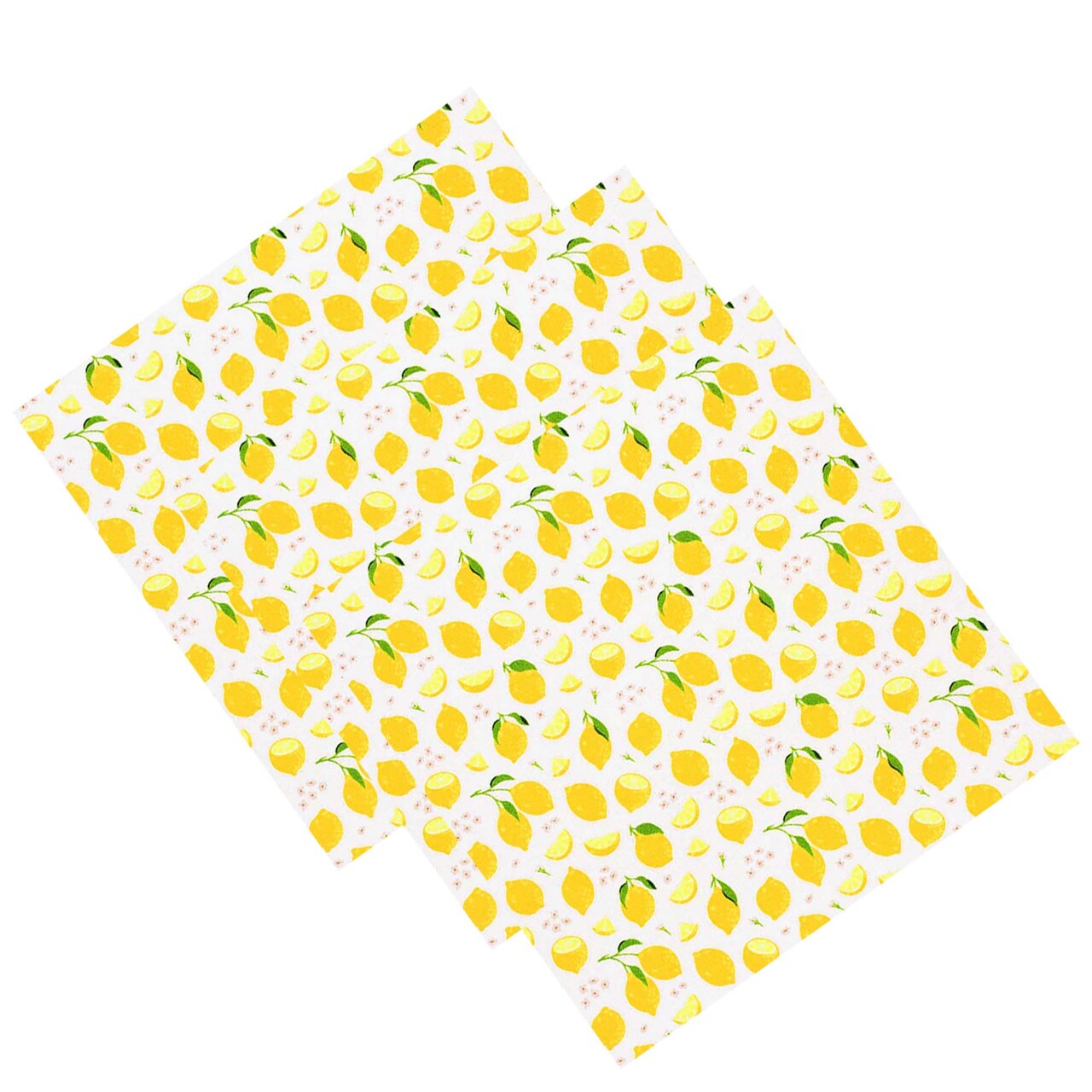 82% Nylon & 18% Spandex Lemony Lemons Printed Spandex Fabric 55/56” Width